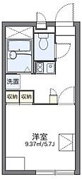レオパレス葛城 1Kの間取図画像