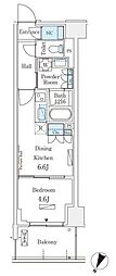 ロイヤルパークス赤羽サウス 1DKの間取図画像