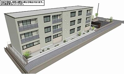 外観：積水ハウス施工、重量鉄骨造3階建てエレベーター付き「シャーメゾン」