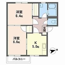 マイカル　Ｅ 202 ｜ 福島県福島市野田町５丁目10-24（賃貸アパート2K・2階・43.00㎡） その2