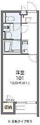 クレイノキャメロット 1Kの間取図画像