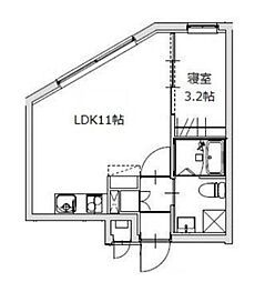 SPAZIO東高円寺 4階1LDKの間取り