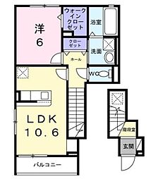 BRISE 1LDKの間取図画像