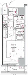 Genovia川崎3 1Kの間取図画像