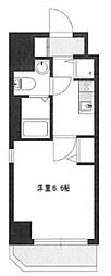 ラ・エテルノ横浜関内 1Kの間取図画像