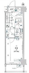 ジェノヴィア板橋WESTグリーンヴェール 1Kの間取図画像