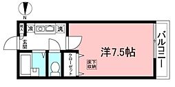 グラン・ソレイユ1号館 1Kの間取図画像