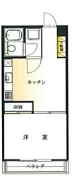 レニーマンション 1DKの間取図画像