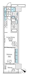 ロイヤルパークス有明 1LDKの間取図画像
