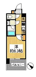 横浜天王町SHOKENResidence 1Kの間取図画像