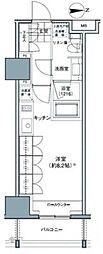 パークハビオ東中野 ワンルームの間取図画像