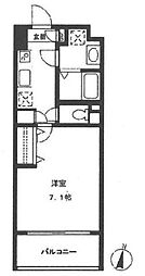 WISTERIAKOMAZAWA 1Kの間取図画像