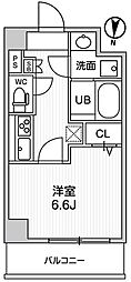 ルーツ両国 1Kの間取図画像
