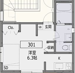 間取図画像 ワンルーム