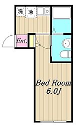 エクレール（相模原2） 3階1Kの間取り