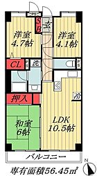 ライオンズマンション下総中山第3 11階/-