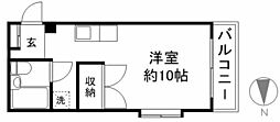 ハイム福本 ワンルームの間取図画像