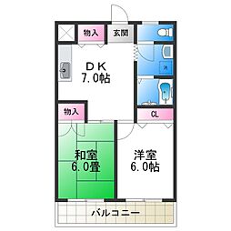 LakiaMaisonAbiko 2階/-