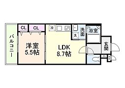 リアン富木 3階/-