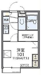 レオパレス西戸部 1Kの間取図画像