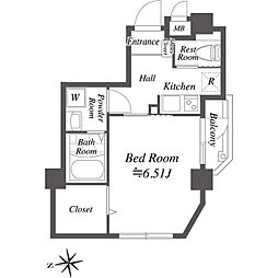 COSMOSREID大森町 1Kの間取図画像
