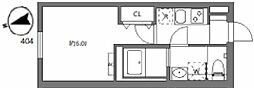 セレヌコート新江古田 1Kの間取図画像