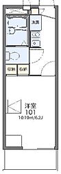 レオパレスMARUKA 1Kの間取図画像