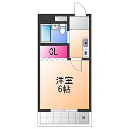 エストラビラ 1Kの間取図画像