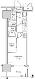 ブルックサイドレジデンス木場 2Kの間取図画像