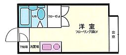 イーストサイドテラス ワンルームの間取図画像