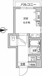 LumiereAi ワンルームの間取図画像