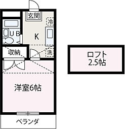 アルツH・S・3 1Kの間取図画像