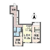 シャーメゾン　オウル 00301 ｜ 東京都江戸川区東小松川２丁目26（賃貸マンション2LDK・3階・70.46㎡） その2