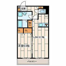 グラン・メゾン 1LDKの間取図画像