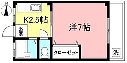 高橋マンション 1Kの間取図画像