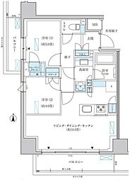 パークアクシス池袋イースト 2LDKの間取図画像