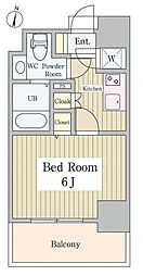 エスパローマ目白 1Kの間取図画像