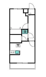 ワコーレ東中野3 1LDKの間取図画像