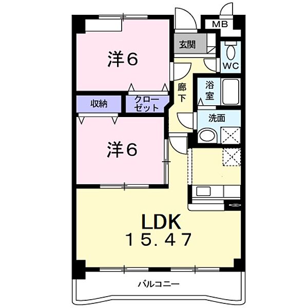 サン　ローレル ｜大阪府泉佐野市日根野(賃貸マンション2LDK・2階・60.00㎡)の写真 その2