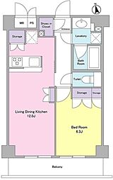 CITYCURRENT代官山 1LDKの間取図画像