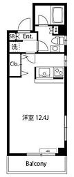 アーバンコート淵野辺壱番館 ワンルームの間取図画像