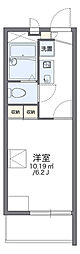 レオパレスカメリア 1Kの間取図画像