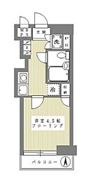 ワコーレ東村山 1Kの間取図画像