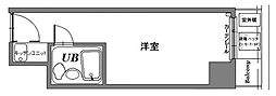 歌舞伎町ダイヤモンドパレス ワンルームの間取図画像