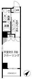 ヴィルダイワ 1Kの間取図画像