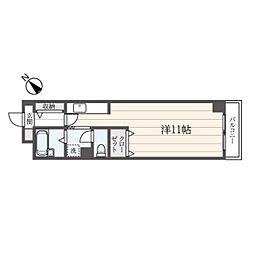 サニーパレス 1Kの間取図画像