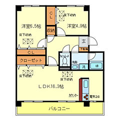 物件の間取り