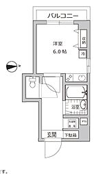 LumiereAi ワンルームの間取図画像