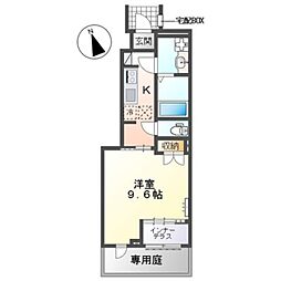 川口市大字安行領根岸 1Kの間取図画像