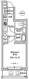 カーサスプレンディッド新中野 1Kの間取図画像